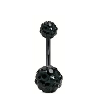 Piercing Nombril Double Sphère des Cieux Noirs