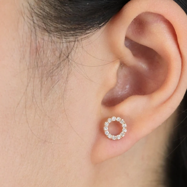 Boucles d’Oreilles Halo Cristallin – Image 4