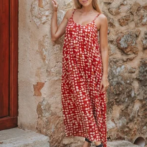 Robe longue bohème chic imprimé