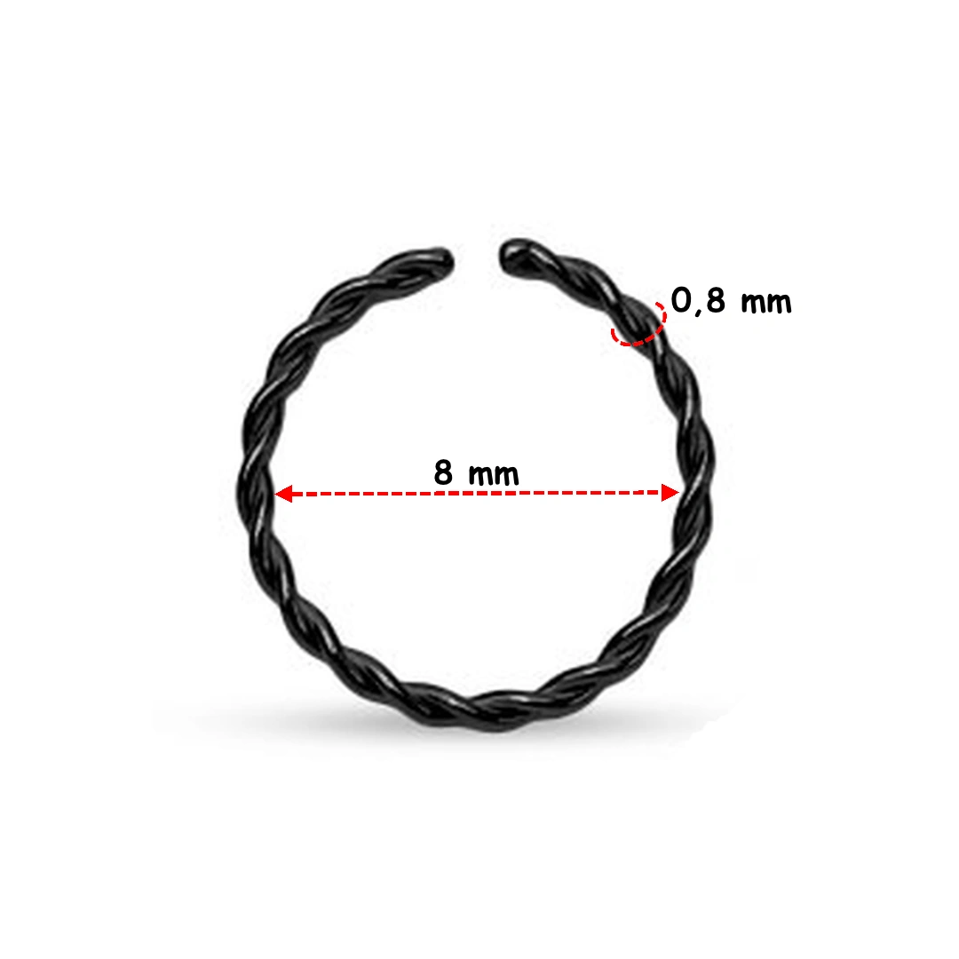 Anneau Tressé Flexible 0,8 mm pour Piercing de Narine – Image 5