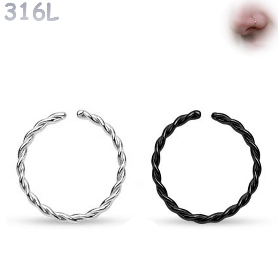 Anneau Tressé Flexible 0,8 mm pour Piercing de Narine – Image 2