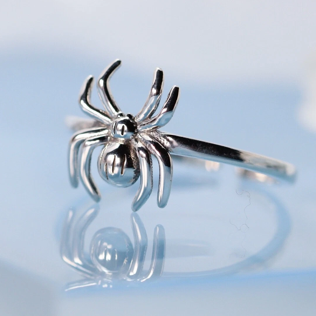 Bague Araignée Ajustable en Argent 925 Sterling Taille 6 à 9 – Image 5
