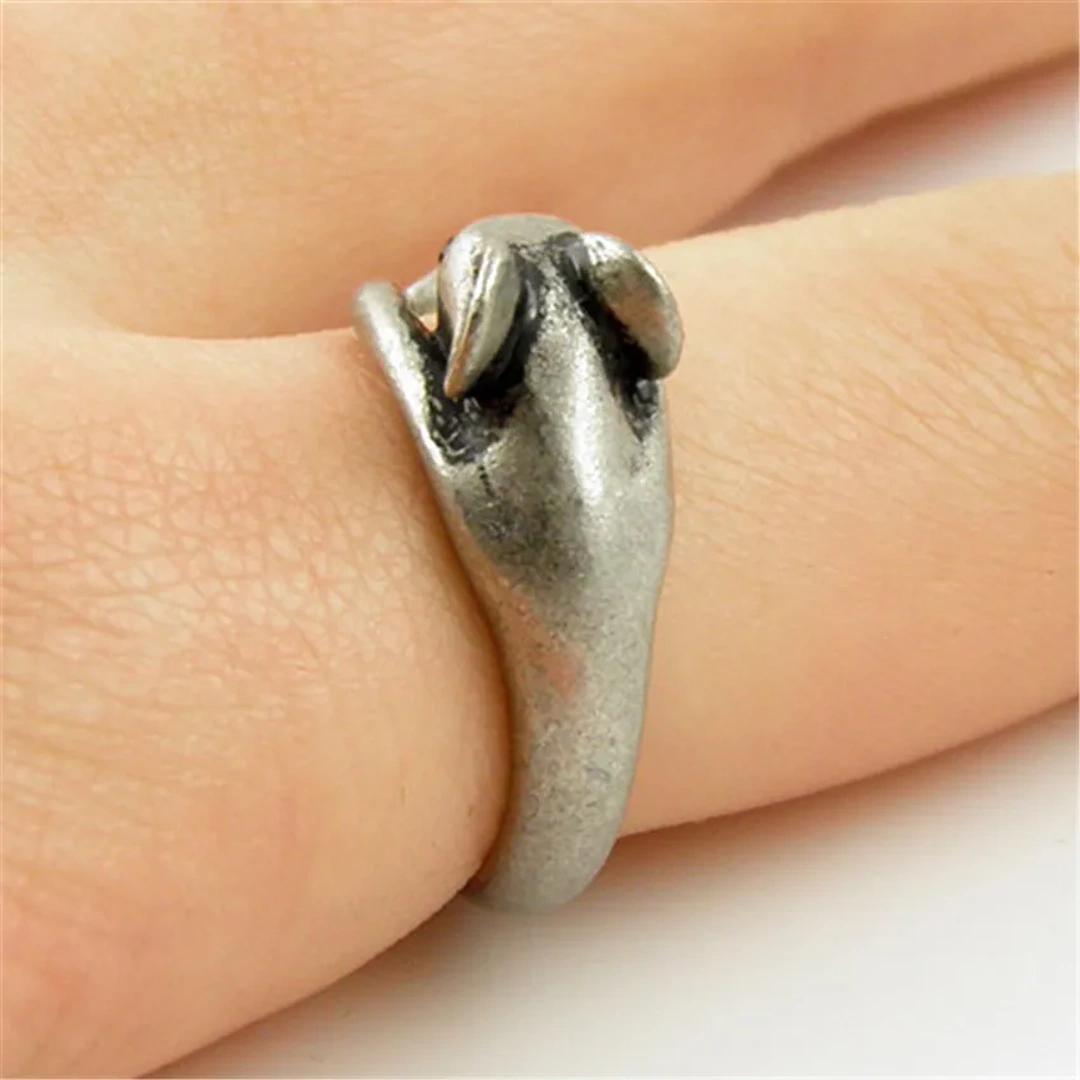 Bague Ouverte Souris en Laiton – Taille Réglable – Image 6