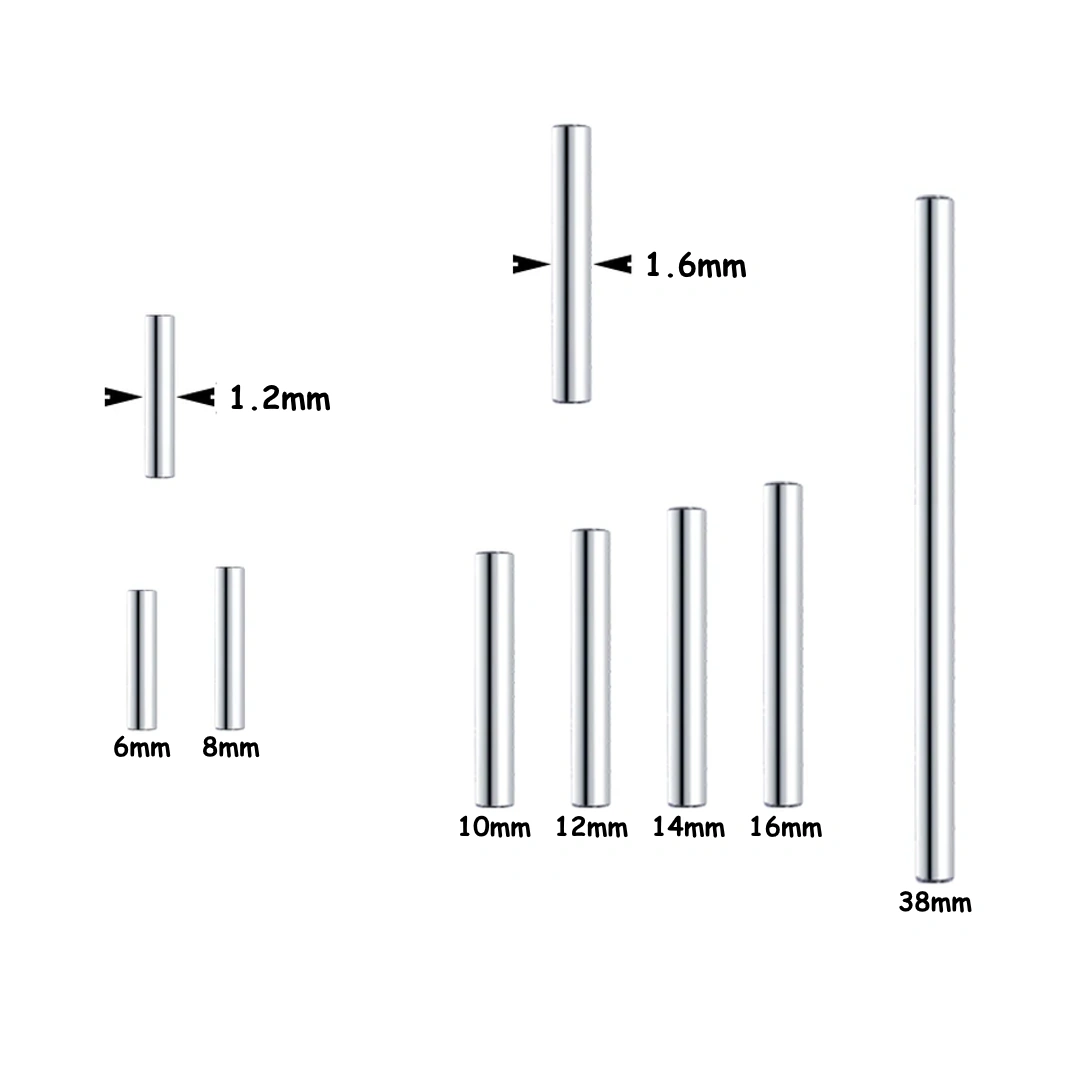 Barre de Remplacement Piercing Barbell en Titane – Filetage Interne – Image 3