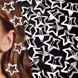 Barrettes Étoile Cheveux (Lot de 10) Filles Femmes