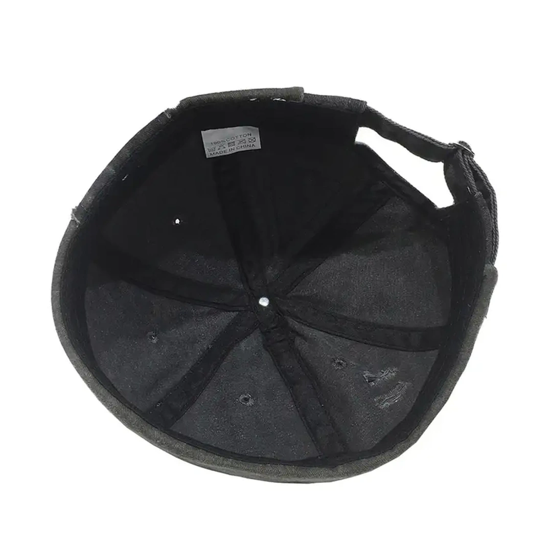 Bonnet Docker Gris en Denim pour Homme Style Grunge Rock – Image 7