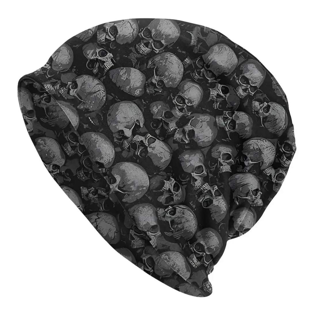 Bonnet Têtes de Mort Noir pour Homme et Femme – Image 5