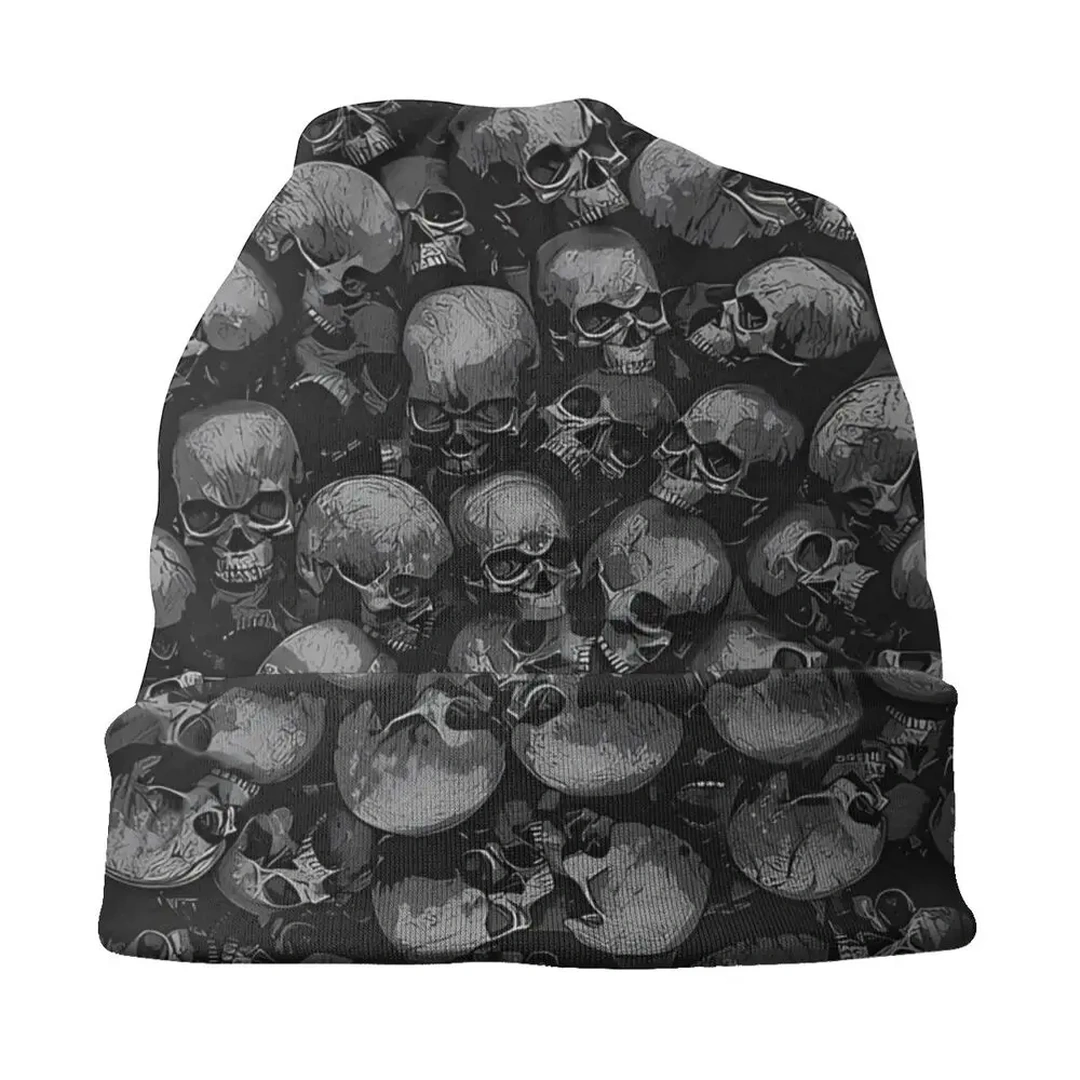 Bonnet Têtes de Mort Noir pour Homme et Femme