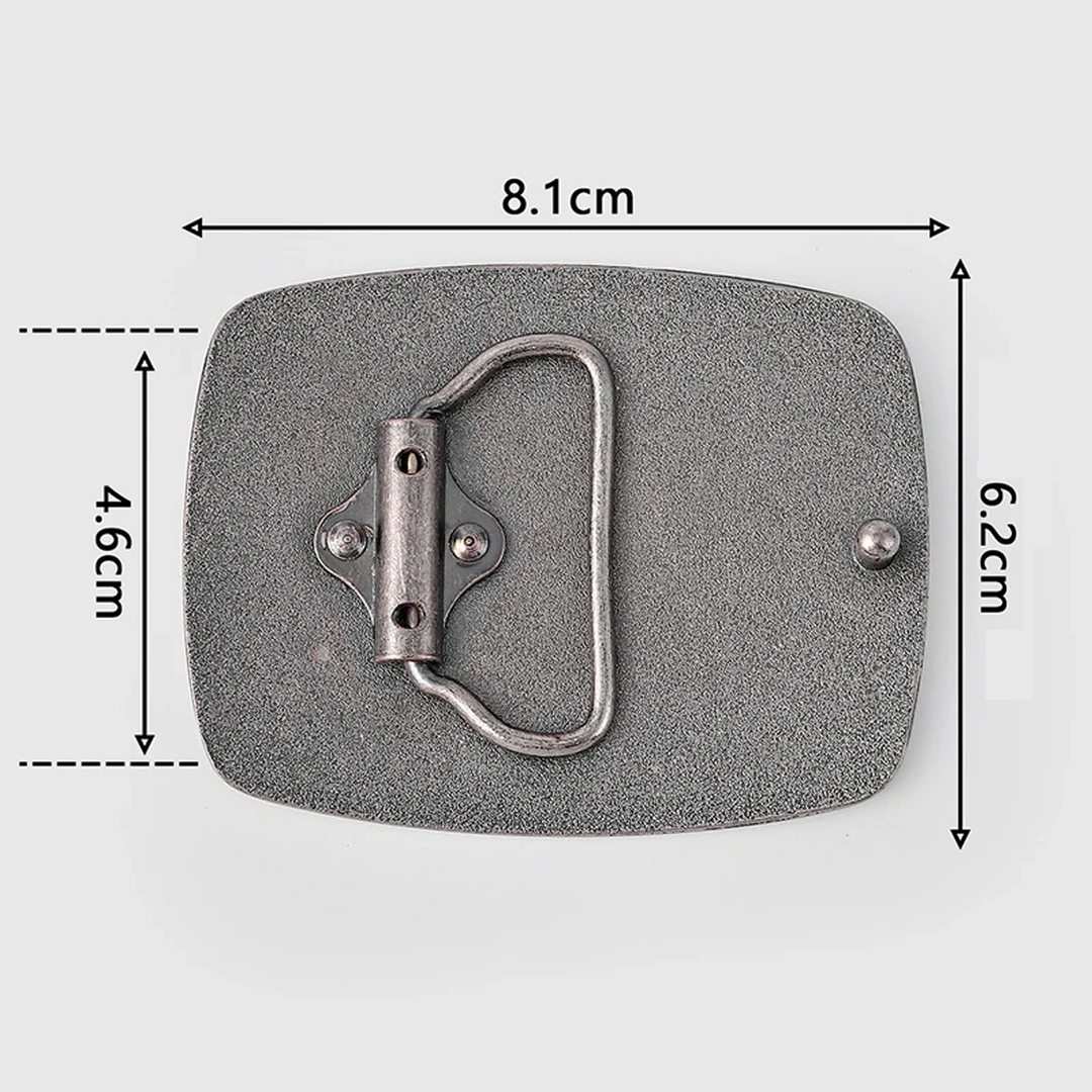 Boucle de Ceinture Tête de Mort en Acier Gravé – Image 4