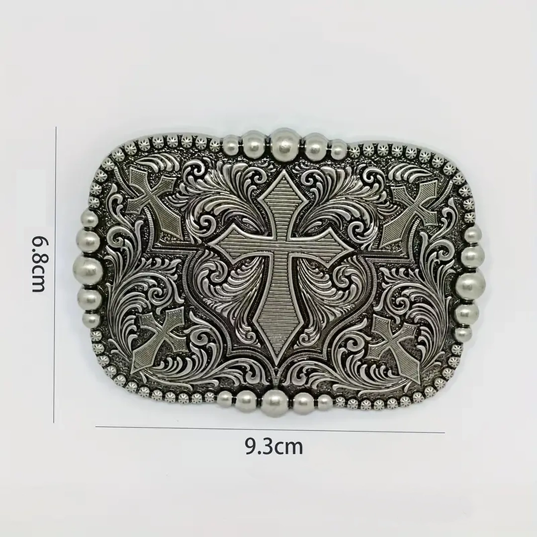 Boucle de Ceinture à Plaque Motif Croix Gothique – Image 5