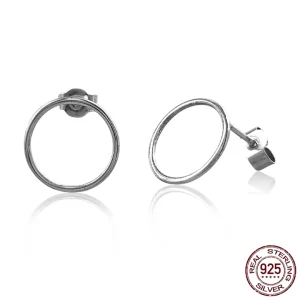Boucles d’oreilles Cercle Flottant 14 mm Argent 925