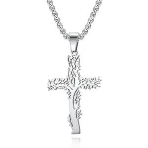 Chaîne Croix Arborescente en Acier