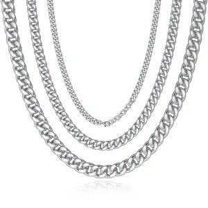 Chaîne Cubaine en Acier Inoxydable Maillons 3 à 7 mm