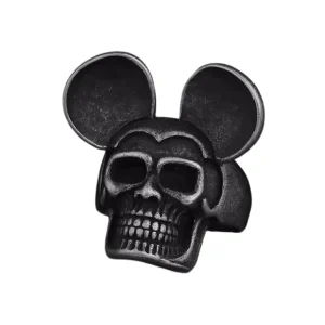 Chevalière Gothique Crâne aux Oreilles Iconiques Acier 316L