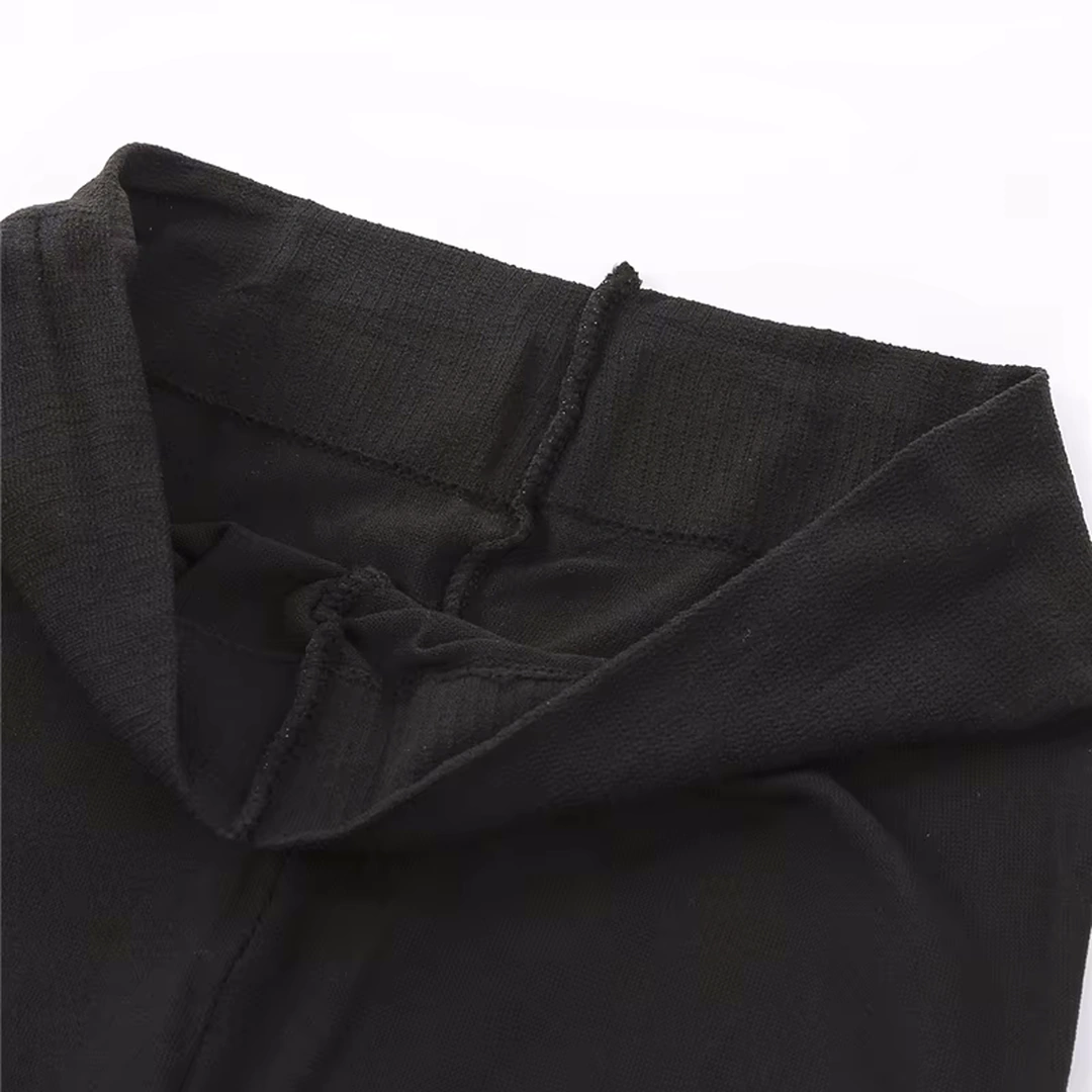 Collants Opaques Gothiques Rayés Noir & Blanc 100D – Image 9