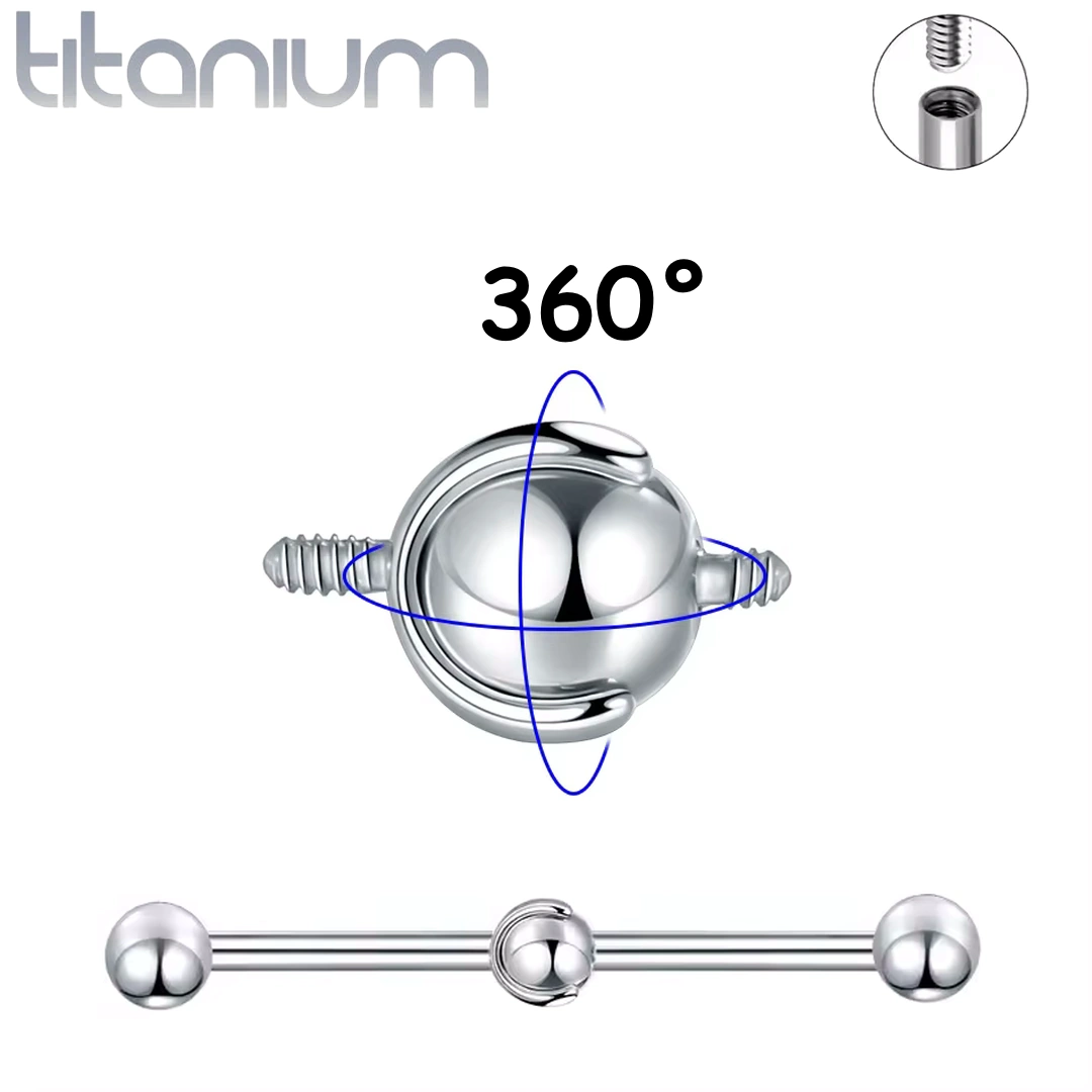 Connecteur Articulé à Bille 3-5 mm pour Piercing