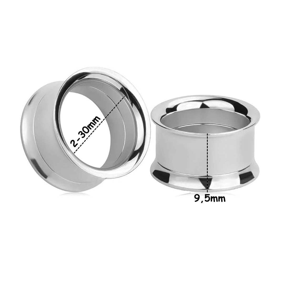 Écarteur Tunnel Acier 316L Double Évasé & Dévissable 2-30 mm – Image 4