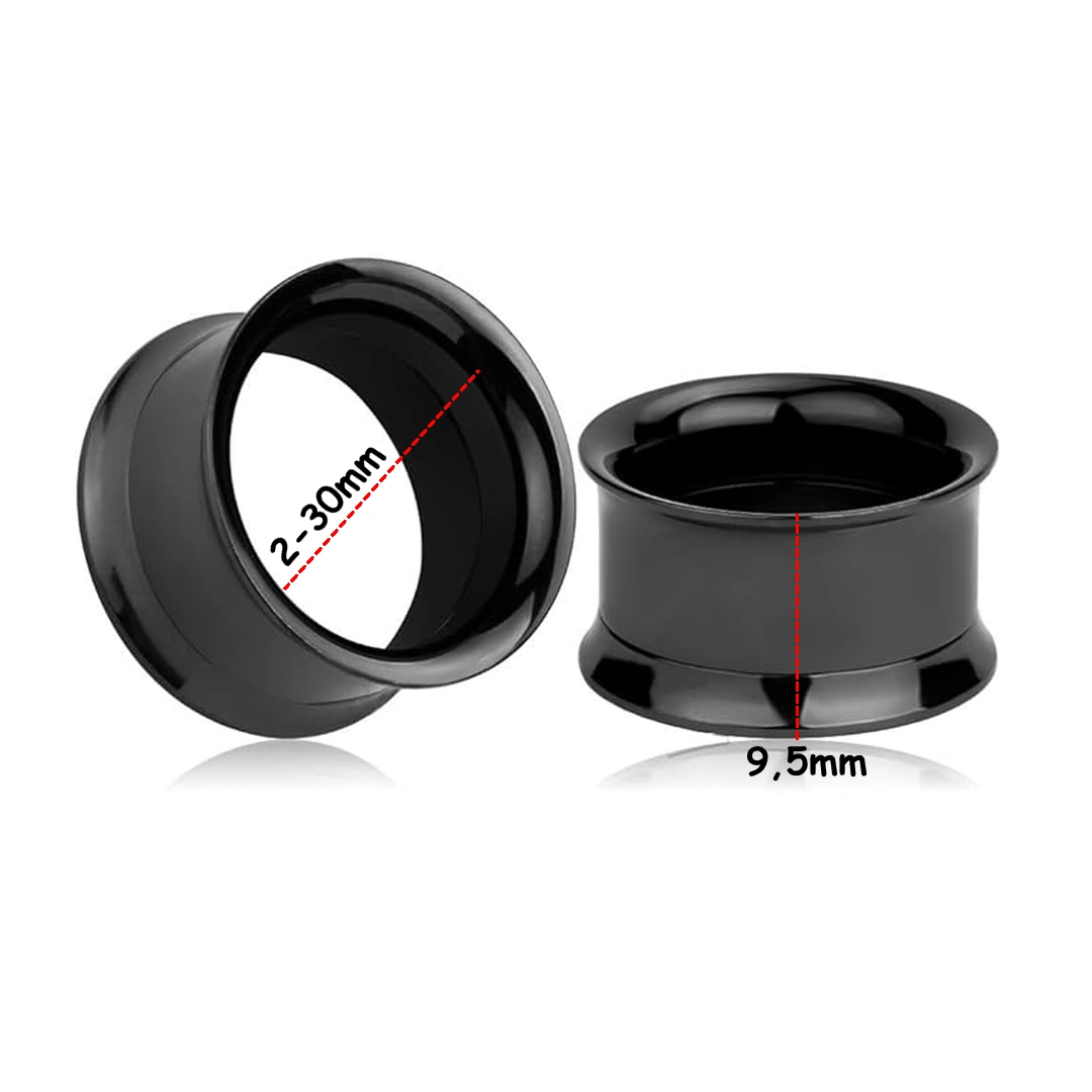 Écarteur Tunnel Acier 316L Double Évasé & Dévissable 2-30 mm – Image 5