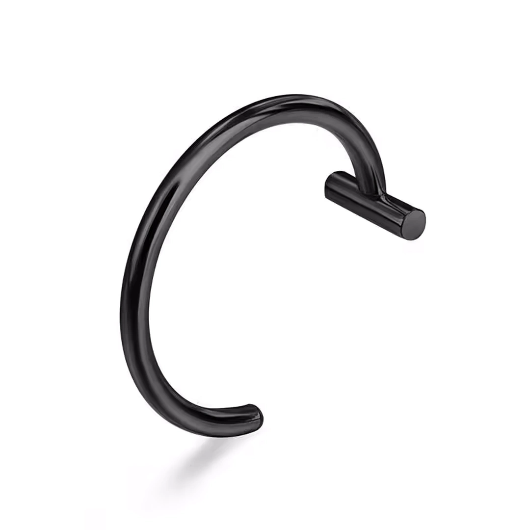 Faux Piercing Lèvre Anneau en Acier Chirurgical 8 ou 10 mm – Image 6