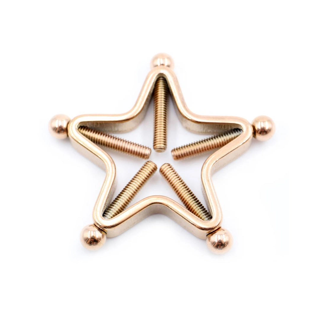 Faux Piercing Téton Étoile Industrielle à 5 Vis – Image 5