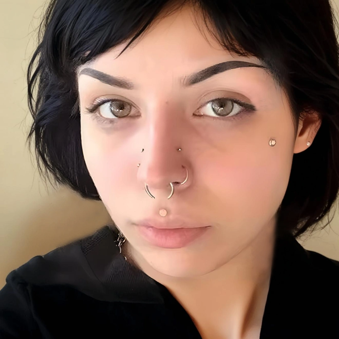 Faux Piercing Septum Aimanté Corne de Buffle en Acier Inox – Image 5