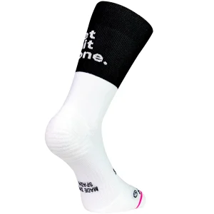 Chaussettes de course a pied Get Shit Done Noir Blanc