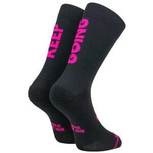 Chaussettes de course a pied Keep Going Noir