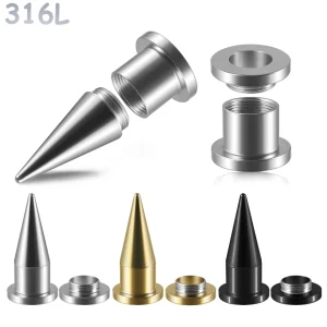 Kit Stretching Oreille 2-en-1 Taper & Tunnel – Acier 316L