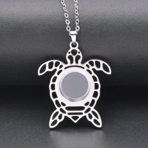 Médaillon Tortue Ouvrable Espace Photo 1,5 cm