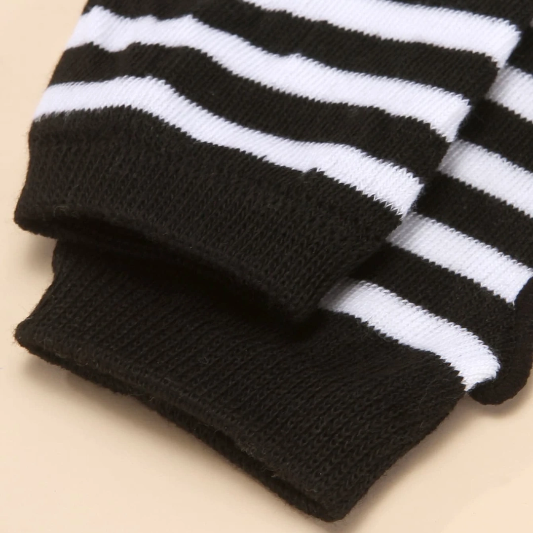 Mitaines Longues Rayées Gothiques pour Femme – Image 6