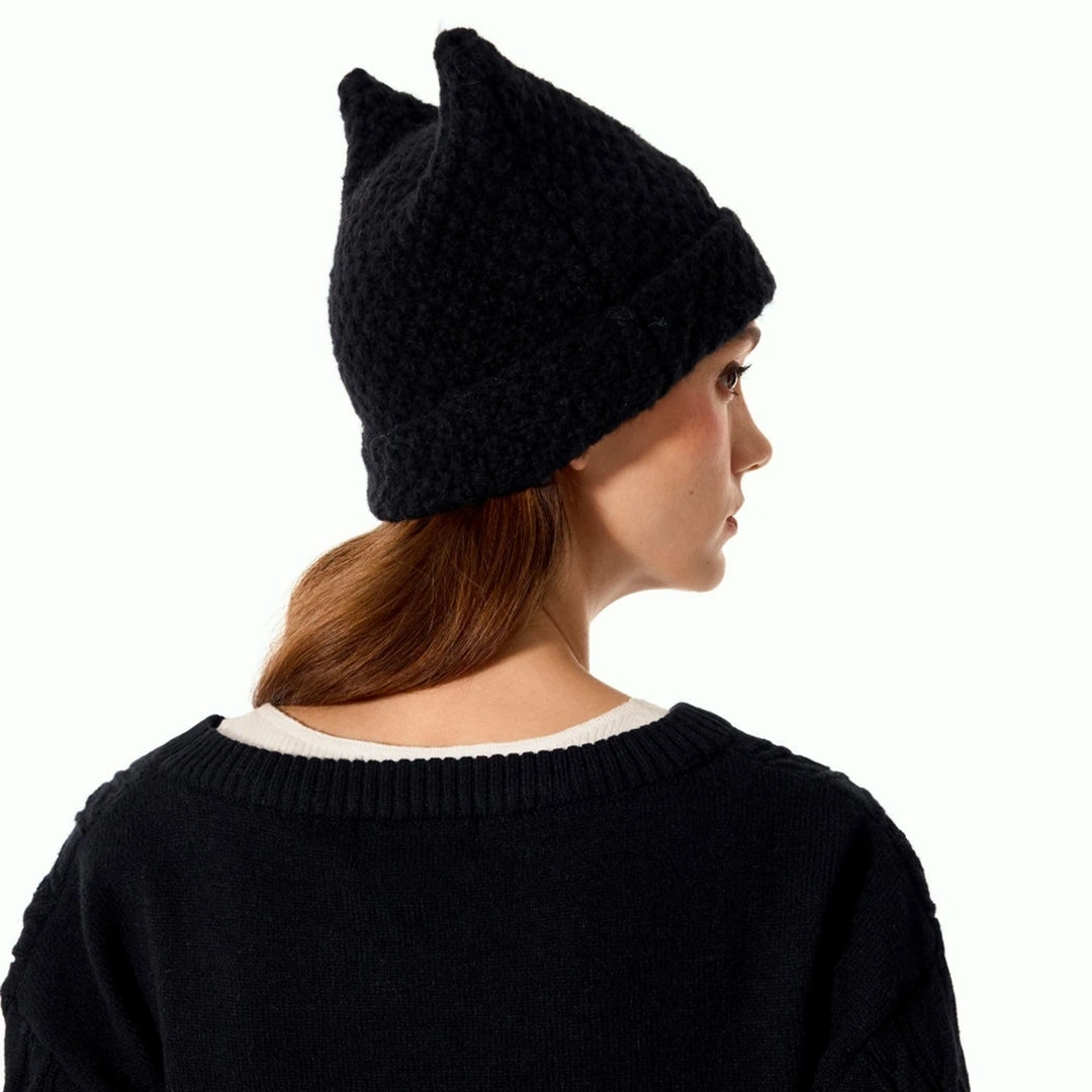 Bonnet Tricoté avec Oreilles de Chat pour Femme – Image 7