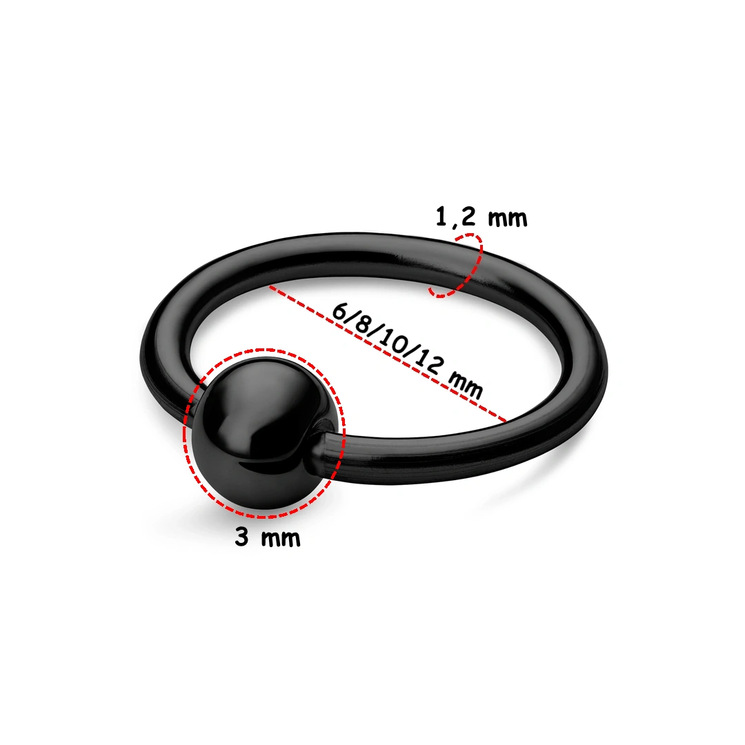 Piercing Anneau CBR en Titane – Diamètre 6 à 12 mm – Image 6