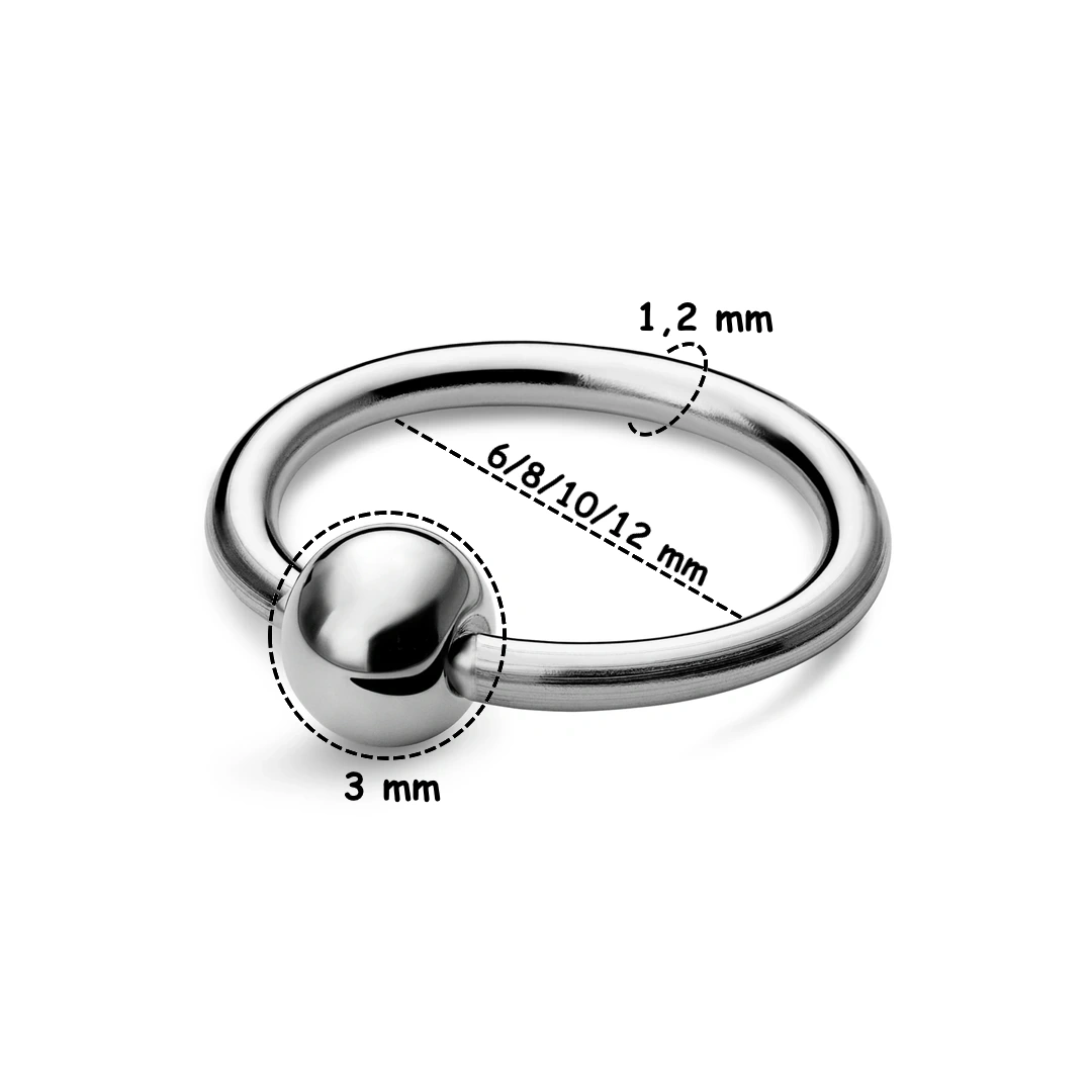 Piercing Anneau CBR en Titane – Diamètre 6 à 12 mm – Image 4