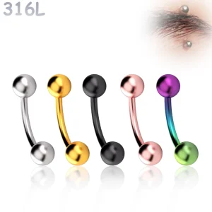 Piercing Banane Acier 316L 1,2 mm – 6 à 12 mm