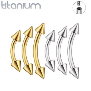 Piercing Banane à Pointes (Spikes) en Titane – Arcade & Rook