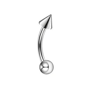 Piercing Arcade Gothique Banane en Titane Bille & Spike