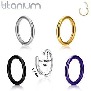 Piercing Clicker Anneau en Titane – Oreille, Lèvre, Arcade