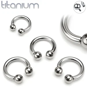 Piercing Fer à Cheval Titane à Filetage Interne 14G 8-16 mm