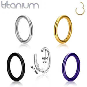 Piercing Narine Anneau Clicker en Titane ASTM-F136