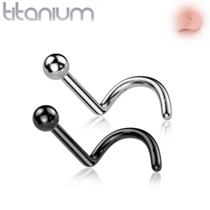 Piercing Narine Stud Courbé U en Titane avec Bille 2 mm