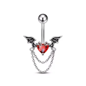 Piercing Nombril Cœur de Rapace