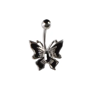 Piercing Nombril Papillon Ébène