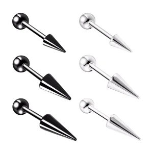 Piercing Punk Barbell à Spike pour Cartilage & Labret Central