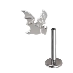 Piercing labret Chauve-souris en Titane à filetage interne