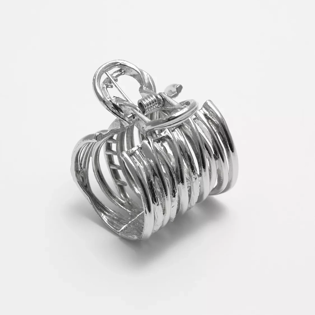 Pince Crabe Spiralée en Métal Chignon & Queue de Cheval – Image 4