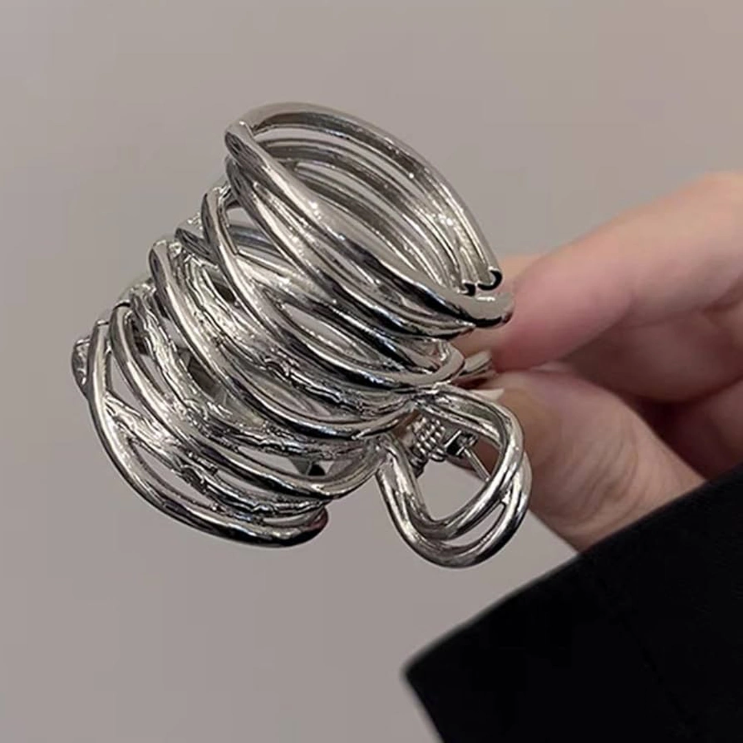 Pince Crabe Spiralée en Métal Chignon & Queue de Cheval – Image 6