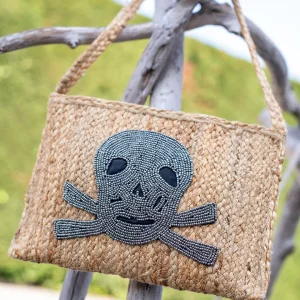 Grande pochette bandoulière Tête de mort