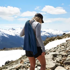 Serviette à séchage rapide bleu marine