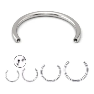 Tige de Remplacement Piercing Fer à Cheval en Titane à Filetage Interne