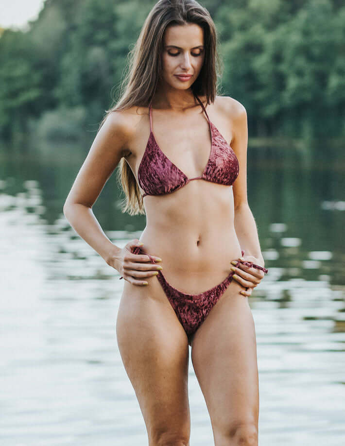 Culotte de maillot de bain en velours - Sophie – Image 9